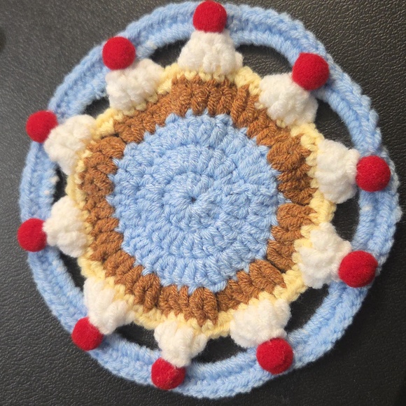 Handmade Crochet Coasters Set - Picture 2 of 4